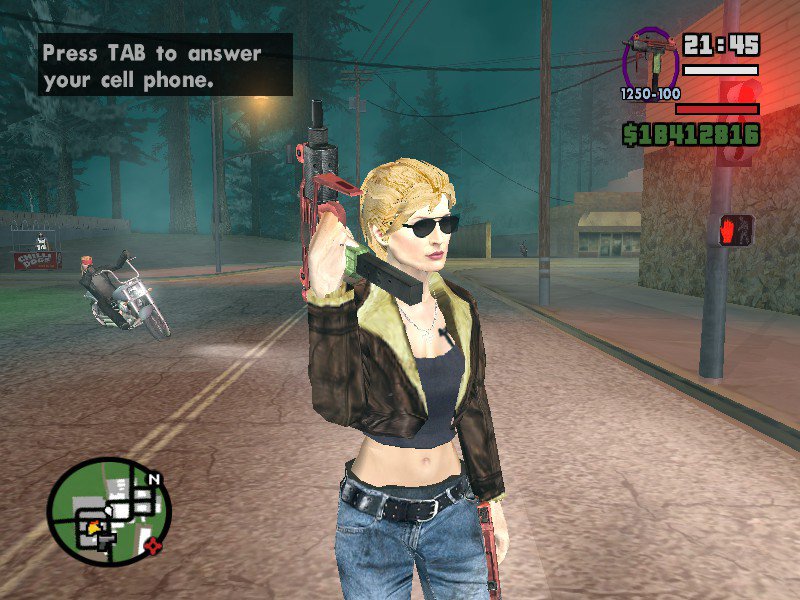 GTA San Andreas Female CJ, Hot Babe Girl Player for San 